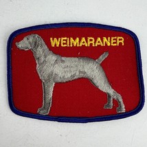 Weimaraner Dog Patch Rectangular 4&quot;x3&quot; Patch Vintage - £19.45 GBP