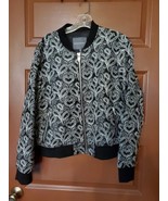 Kate &amp; Mallory designs Women Black Jacket  Paisley Pattern Size XL - £15.56 GBP