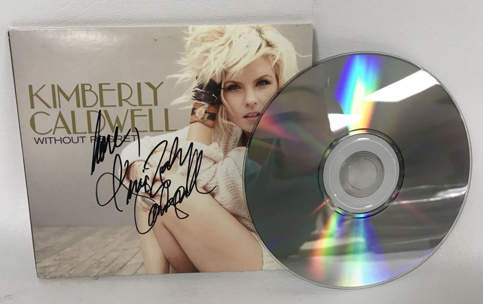 Kimberly Caldwell Signed Autographed &quot;Without Regret&quot; Music CD - COA/HOLO - $19.99