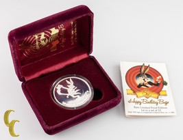 Warner Bros Bugs Coniglietto &quot; What&#39;s Chiusura Doc ?&quot; 50th Compleanno 1 OZ - £100.54 GBP