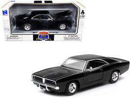 1969 Dodge Charger R/T Black &quot;Muscle Car Collection&quot; 1/25 Diecast Model Car b... - £28.39 GBP