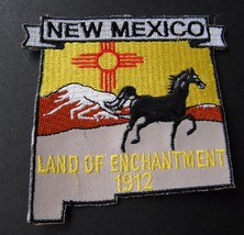 New Mexico Embroidered Map Patch Us State 3 Inches - £4.29 GBP