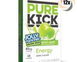 12x Packs Pure Kick Jolly Rancher Green Apple Drink Mix | 6 Stick Each |... - £24.29 GBP