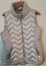 Women&#39;s Calvin Klein Champagne Premium Down Puffer Vest MEDIUM Headphone... - $22.44