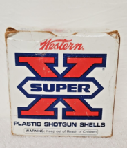 RARE Vintage Western Super X 12 Gauge 7-1/2 Shot Empty Ammo Box - £19.67 GBP