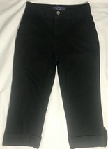 NYDJ Not Your Daughters Jeans Crop Capri Lift Tuck Technology Black Size 0P - $14.00