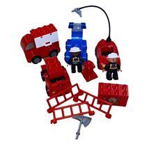 Lego Duplo Firetruck &amp; Police Misc. Pieces Building Blocks Set - $18.76 CAD