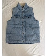 Levi Strauss &amp; Co. Medium Denim Vest with Fur Collar - $1,283.49 MXN