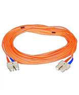 Monoprice Fiber Optic Cable - 15 Meter - Orange | SC/SC, OM1, UL, 62.5/1... - $25.56 CAD