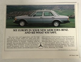 1983 Mercedes Benz Print Ad Advertisement pa16 - $7.91