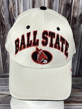 Ball State Cardinals White Embroidered Strap Back Adjustable Trucker Hat... - $14.50
