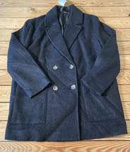 H&amp;M divided NWT Women’s wool pea coat size M grey HG - £24.50 GBP