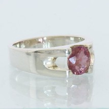 Natural Red Purple Spinel Handmade 925 Silver Unisex Ladies Gents Ring size 6.75 - £59.98 GBP