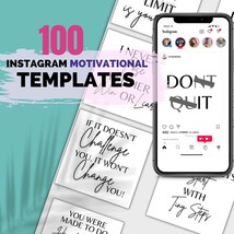 Motivational instagram templates - inspirational Instagram templates - £4.71 GBP