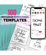 Motivational instagram templates - inspirational Instagram templates - $112.40 MXN