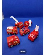 Pull Back Die-Cast Construction or Emergency Trucks with Carry Case Set ... - $190.39 MXN