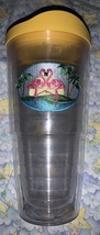 Tervis Flamingo Palm Tree Sunset Patch 24oz TERVIS Tumbler Cup With Lid . - £8.88 GBP