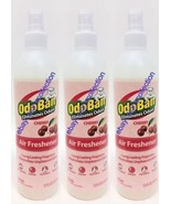 3 Bottles ofOdoBan Air Freshener Cherry Scent Spray Odor Eliminates - £19.32 GBP