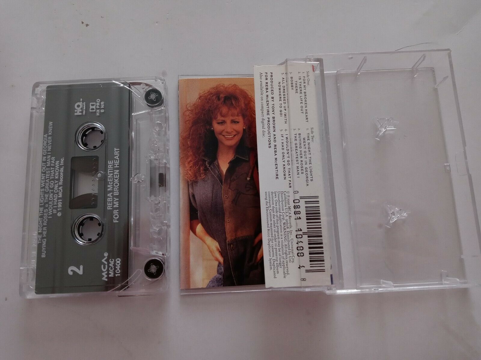 Reba McEntire For My Broken Heart Cassette Tape 1991 VERY GOOD Item image 4