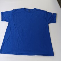 Champion Men's Size Large Blue Short Sleeve Crew Neck T-Shirt Chest 43 image 13
