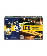 Feit Electric 72026 LGT 20&#39; 1.5W LED String Light Set, Black - $61.05 CAD