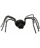 HALLOWEEN GIANT BLACK SPIDER HAUNTED HOUSE PROP 80in Scary Party Yard De... - £36.85 GBP