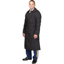 ARMY Regulation Uniform Black Trench Overcoat All Weather ASU Jacket ALL SIZES - $37.80