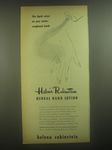 1945 Helena Rubinstein Herbal Hand Lotion Ad - Like liquid velvet - £14.50 GBP