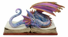 Amy Brown Fantasy Rainbow Book Wyrm Dragon Of Bibliography Figurine Decor Statue - £44.09 GBP