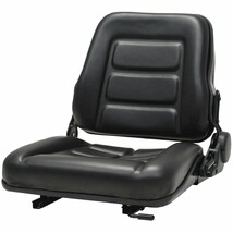 vidaXL Tractor Seat Black PVC and Steel Medium Forklift Seat - $221.75