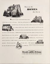 1936 Print Ad New York Herald Tribune Newspaper Yard &amp; Garden Homes Entrants - £16.80 GBP