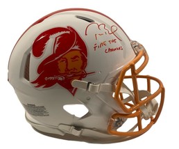 Tom Brady Autographed &quot;Fire The Cannons&quot; Authentic Bucs Helmet Fanatics Le 12/12 - £7,107.49 GBP