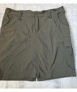 Duluth Trading Co Dry on the Fly Skort Skirt Size 14 Olive Green Mesh sh... - £24.08 GBP