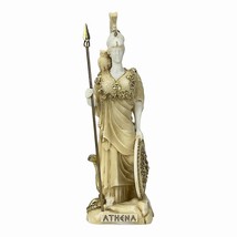 Athena Minerva Greek Roman Goddess Medusa Shield Statue Sculpture 7.08 in - £29.17 GBP