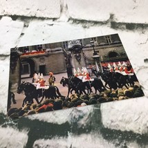 Vintage Postcard Guards Riding Past H.M The Queen  - £3.96 GBP