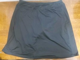 Yogipace Black Soho Skort Skirt Golf Tennis Stretch Athletic Athleisure ... - $13.98