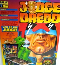 Judge Dredd Pinball FLYER Original 1993 NOS Foldout Artwork Sheet Sci-Fi  - $26.10