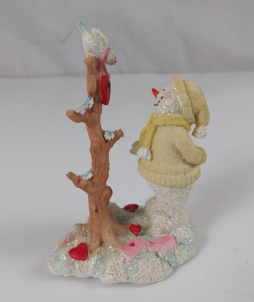 Russ Ice Sculptures Someone Loves You #21142 Mini Collectible Snowman Figurine Item image 5