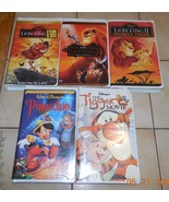 Huge VHS lot of 10 Disney Movies Lion King Pinocchio The Tigger Movie - £18.92 GBP