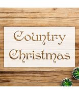 Christmas Word Art Stencil for Walls and Crafts, Reusable Mylar Template... - $20.09 CAD+