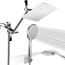 Shower Head, 8&#39;&#39; High Pressure Rainfall Shower Head / Handheld, Chrome - £33.80 GBP