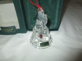 Marquis Waterford Crystal Noel Angel Bell Ornament w/Box - $13.86