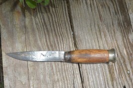 Vtg Broderna Jonsson Mora Sweden wood Handle 4 1/2 &quot; fixed blade knife C... - $49.45