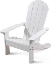 Kidkraft Wooden Adirondack Kids&#39; Outdoor Chair, White Kids&#39; Patio Furniture, - £54.94 GBP