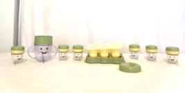 Baby Bullet Food Processor Blender  Accessories 6 Storage Cups &amp; storage... - $245.03 MXN