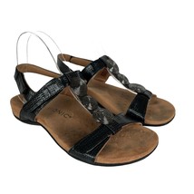 Vionic Sandals Womens 7.5 Black Patent Faux Leather Farra II Open Toe Co... - £27.44 GBP