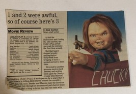 Childs Play 2 Vintage Movie Review Article Brad Dourif Christine Elise  Ar1 - £5.44 GBP