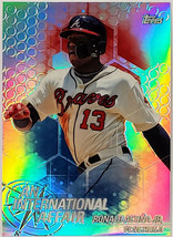  Ronald Acuna Jr Rookie Refractor 2018 Topps Chrome Update #IA-RA Braves, Roy! - £64.91 GBP
