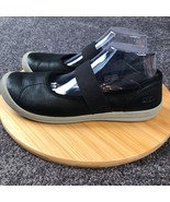 Keen Lorelai Mary Jane Shoes Women&#39;s 10 Black Leather Comfort Slip On Flats - £28.64 GBP