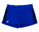 Asics Women&#39;s 2XL Blue 3&quot; Knit Shorts Elastic Waist Athletic - $24.74